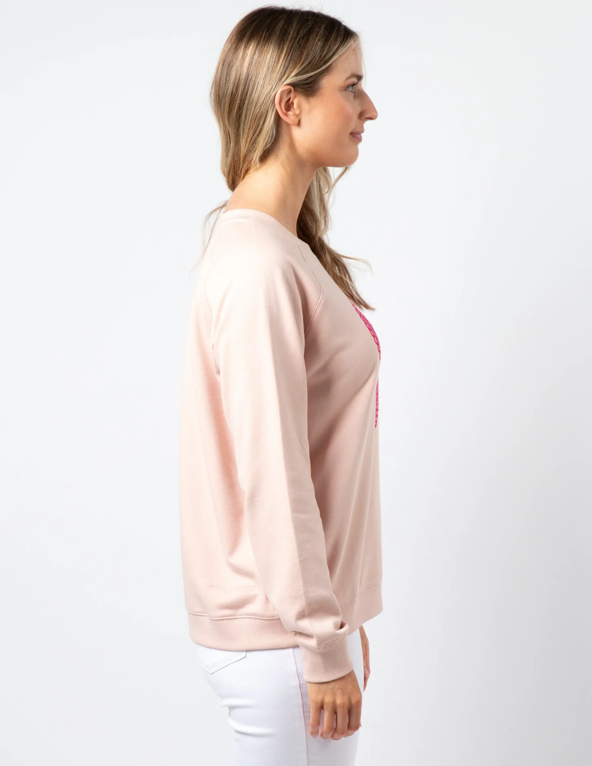 Classic Sweater - Neon Doily Heart