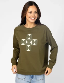 Classic Sweater - Olive Mosaic