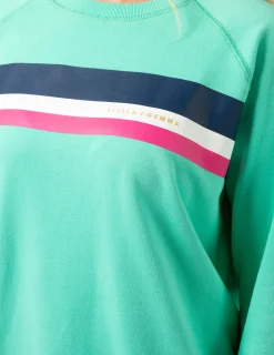 Classic Sweater - Spearmint with Stripes