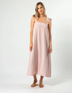 Conner Dress - Blushing Stripe