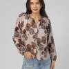 Connie Blouse - Blush Hydrangea