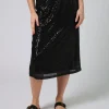 Crystal Skirt - Black Sequins