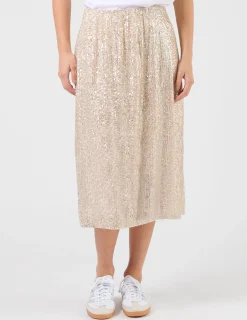 Crystal Skirt - Champagne Sequins
