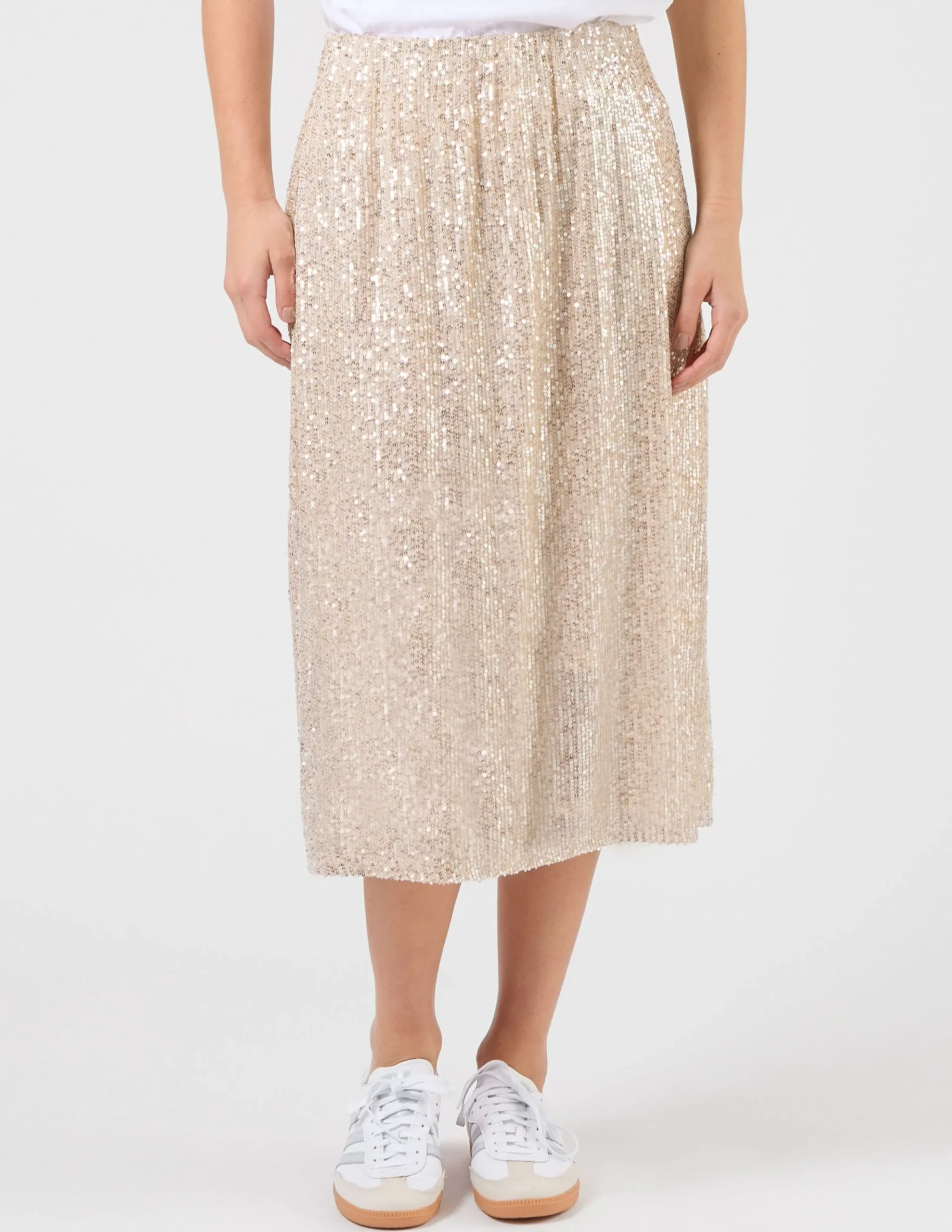 Crystal Skirt - Champagne Sequins