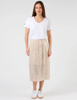 Crystal Skirt - Champagne Sequins