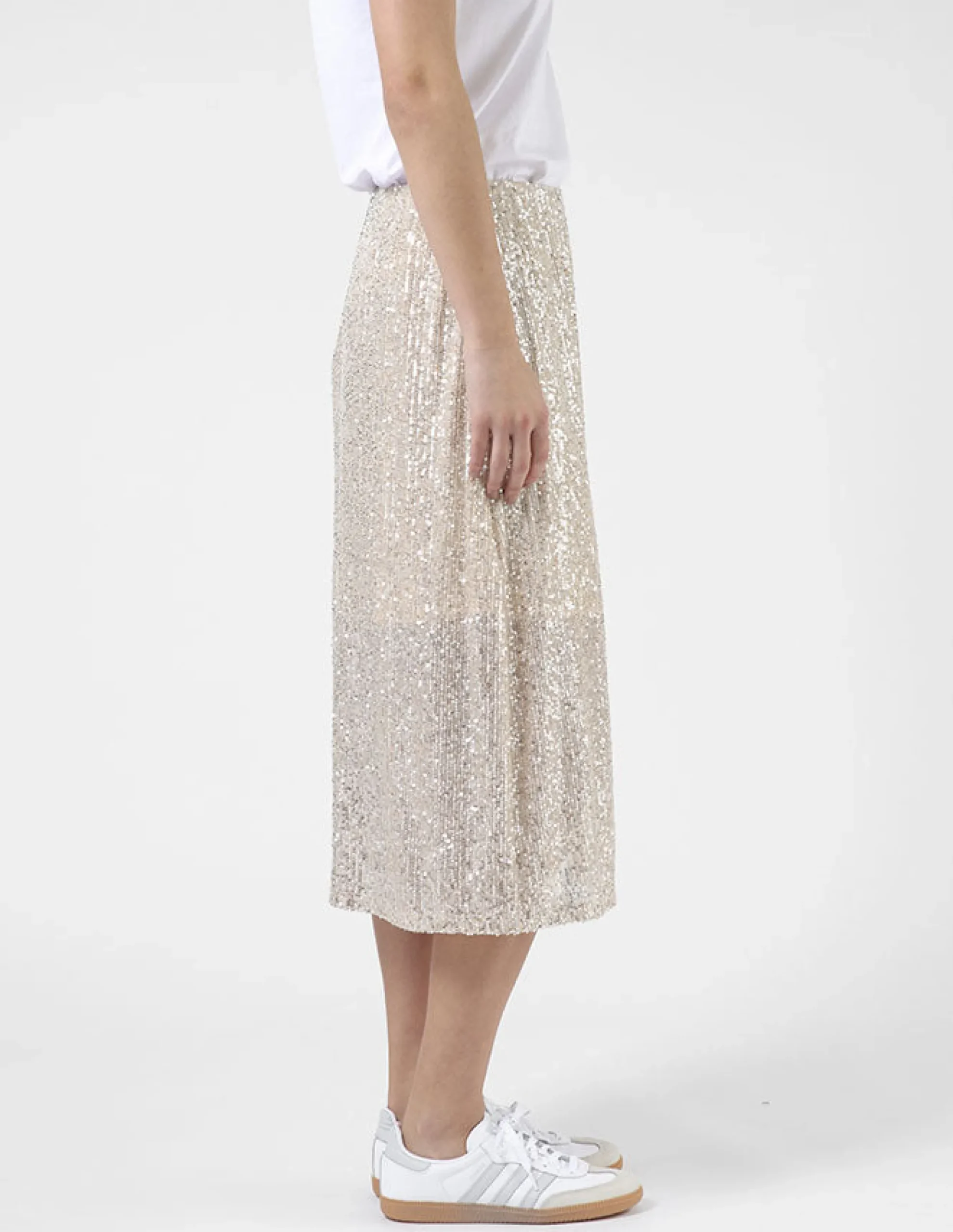 Crystal Skirt - Champagne Sequins