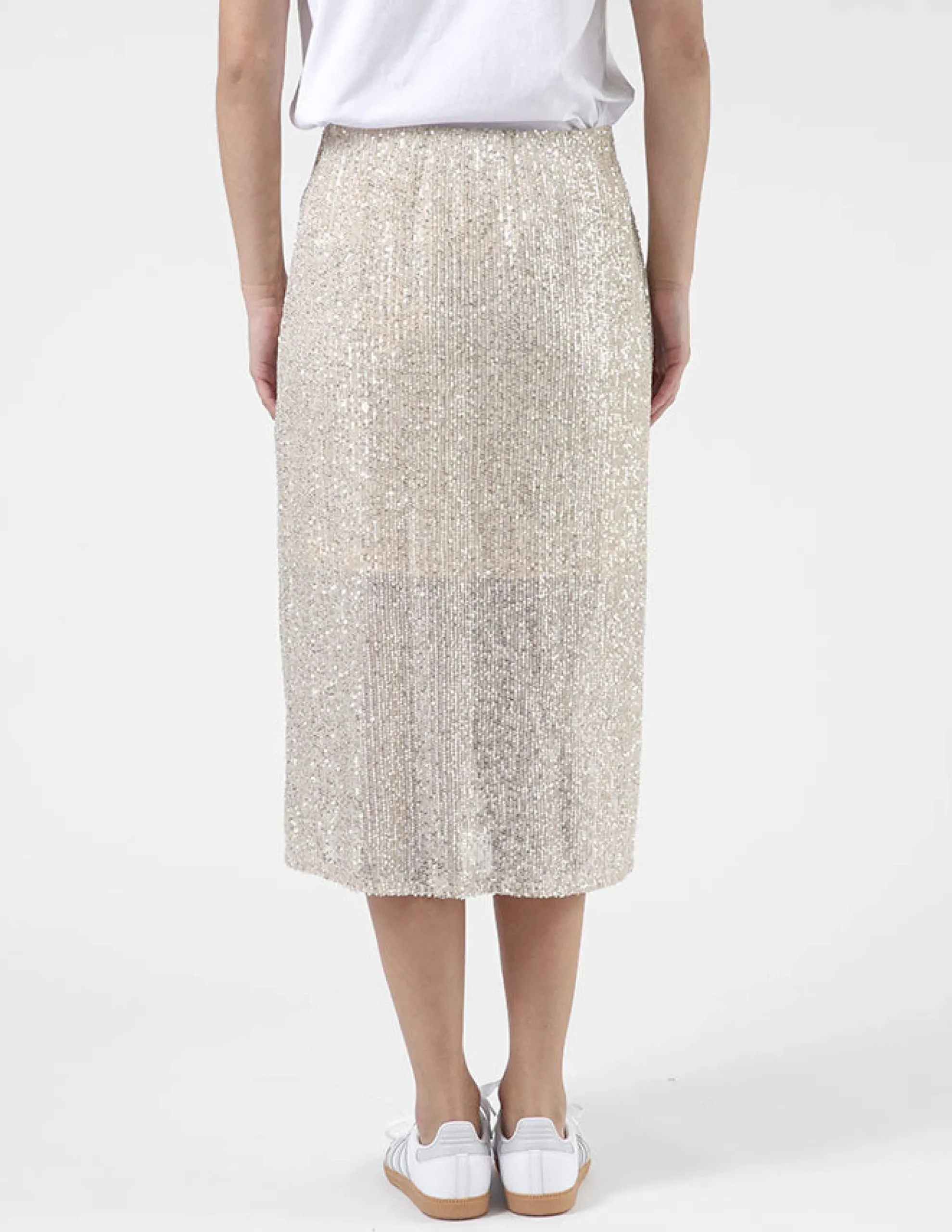 Crystal Skirt - Champagne Sequins
