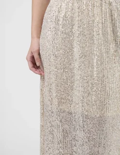 Crystal Skirt - Champagne Sequins