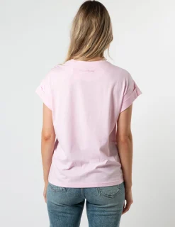 Cuff Sleeve T-Shirt - Candy Malibu