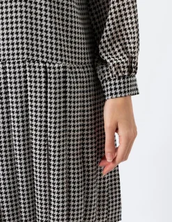 Dahlia Dress - Houndstooth
