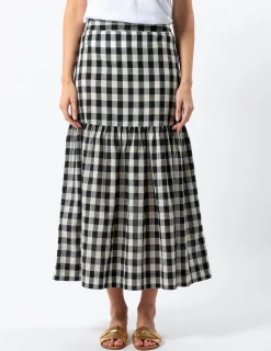 Dalton Skirt - Black and White Check