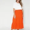 Daphne Skirt - Tomato