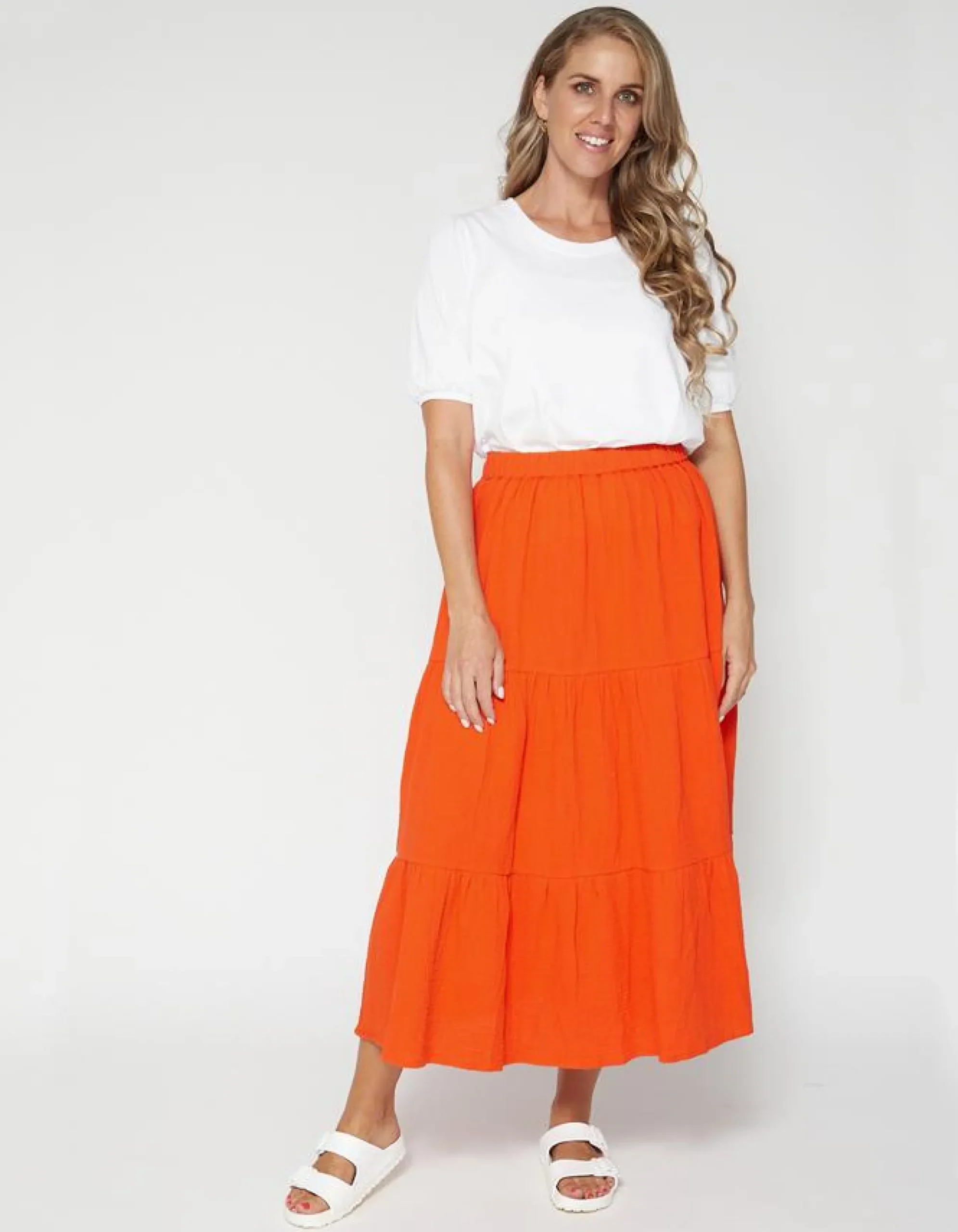 Daphne Skirt - Tomato