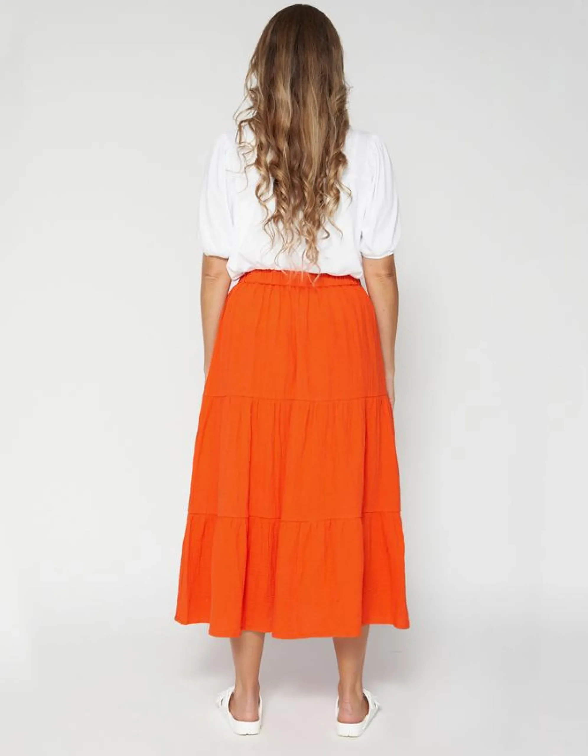 Daphne Skirt - Tomato