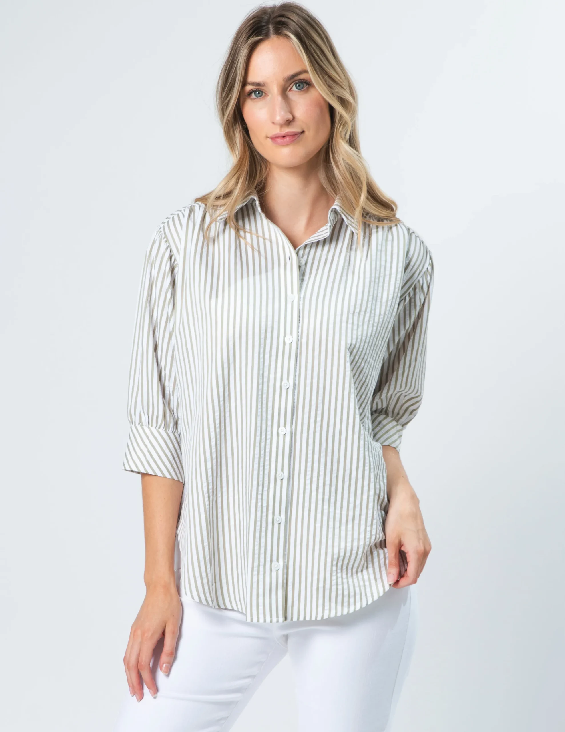 Deedee Shirt - Mushroom Stripe
