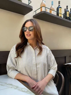 Deedee Shirt - Mushroom Stripe