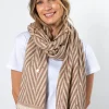 Diagonal Stripe Scarf