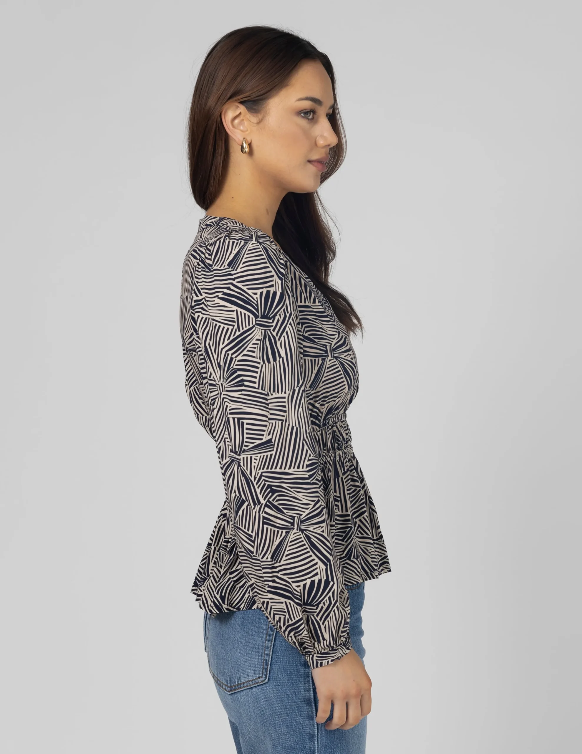 Ellen Blouse - Bow Tied Indigo