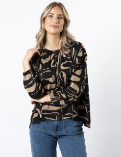 Emmanuel Blouse - Black Geo
