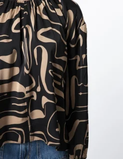 Emmanuel Blouse - Black Geo