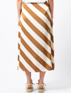 Erin Skirt - Choc Stripe
