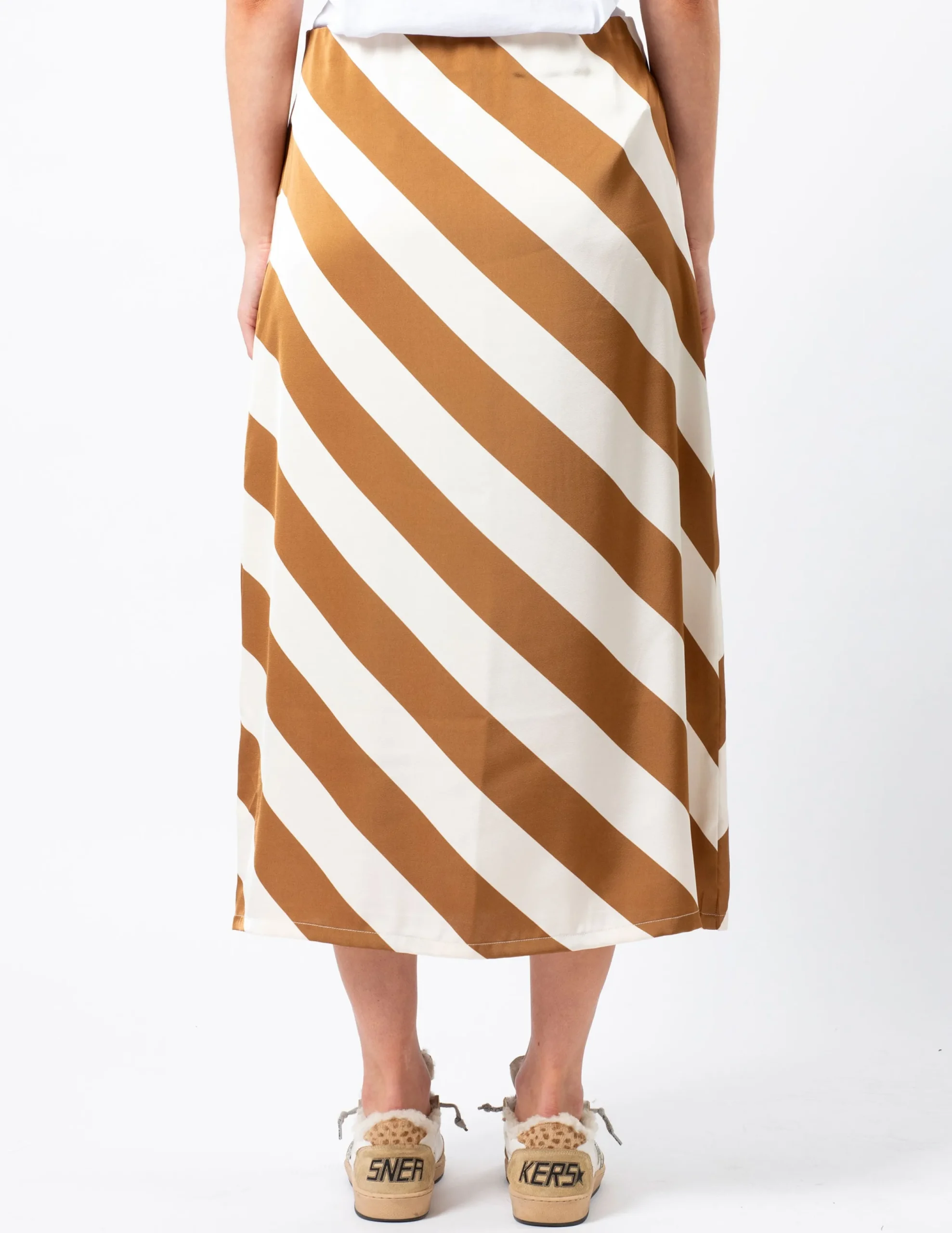 Erin Skirt - Choc Stripe
