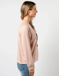 Everday Sweater - Blush Leopard Heart