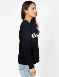 Everyday Sweater - Black Leopard Cross