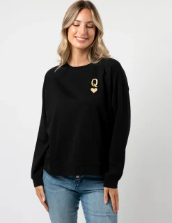 Everyday Sweater - Black Queen of Hearts