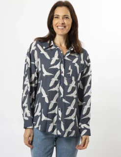 Flynn Shirt - Fly High Indigo