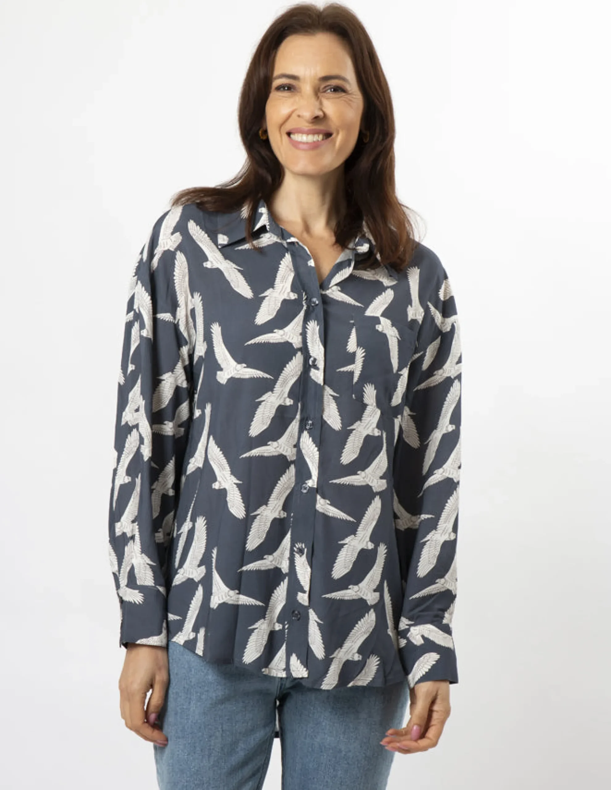 Flynn Shirt - Fly High Indigo
