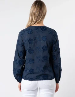 Frida Blouse - Navy