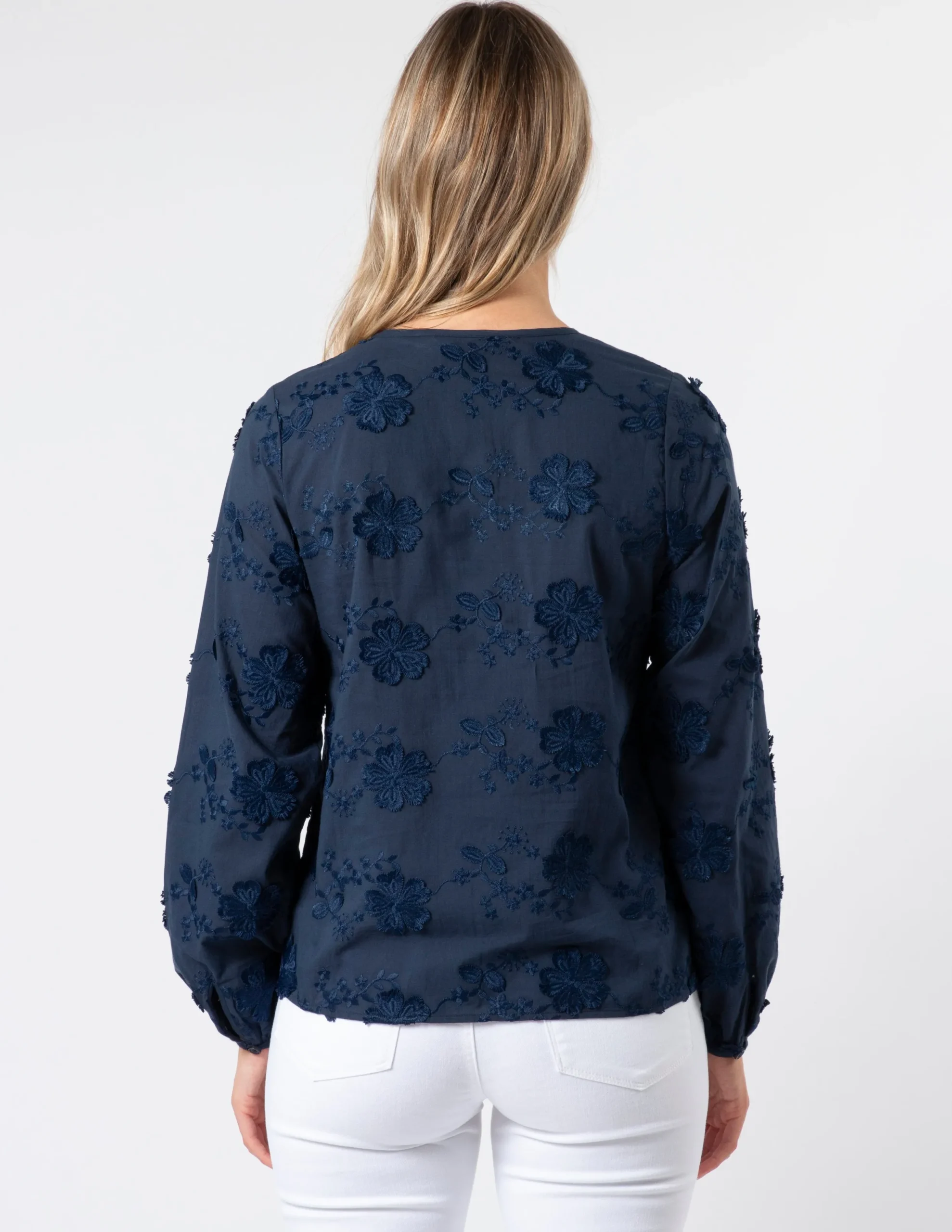 Frida Blouse - Navy