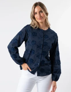 Frida Blouse - Navy