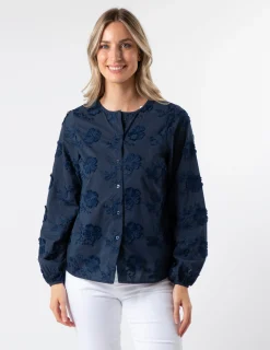 Frida Blouse - Navy