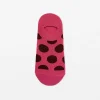 Fuschia with Plum Dots Socks