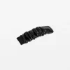 Gathered Hair Slides - Black