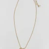 Gold Nugget + Crystal Necklace