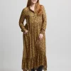 Greenwich Dress - Bronze Peony