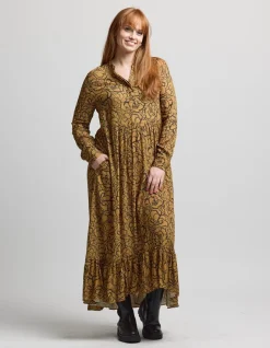 Greenwich Dress - Bronze Peony