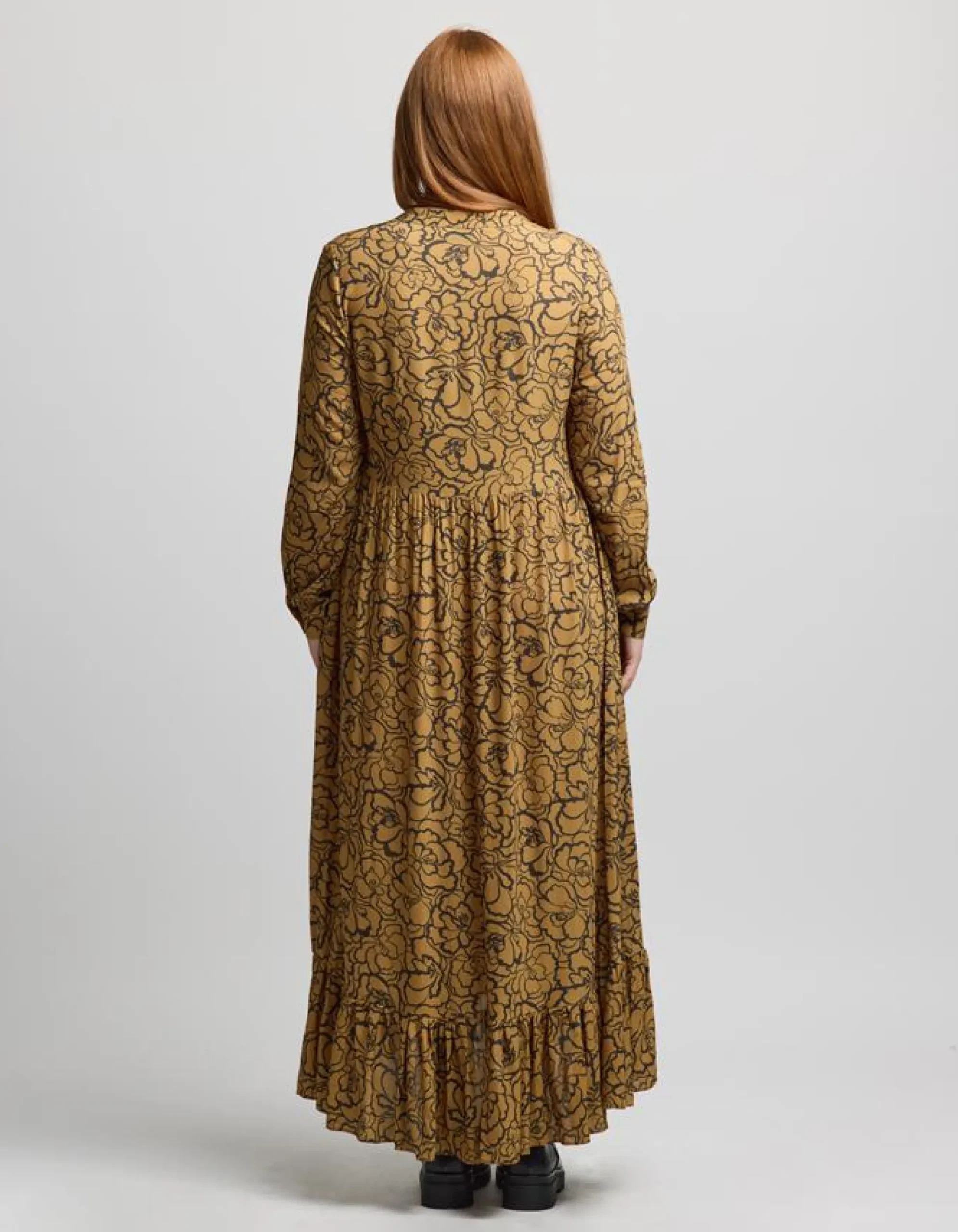 Greenwich Dress - Bronze Peony