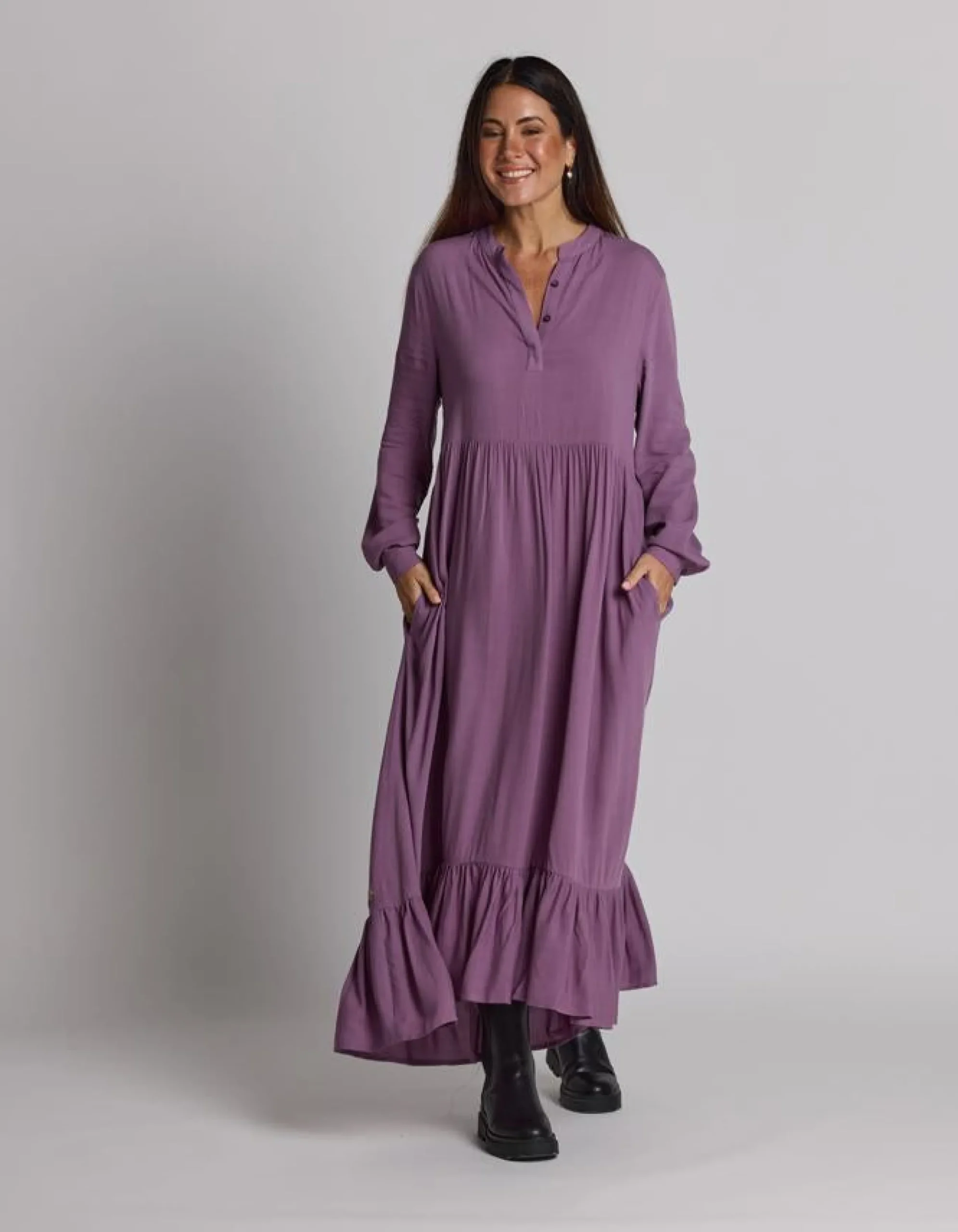 Greenwich Dress - Grape