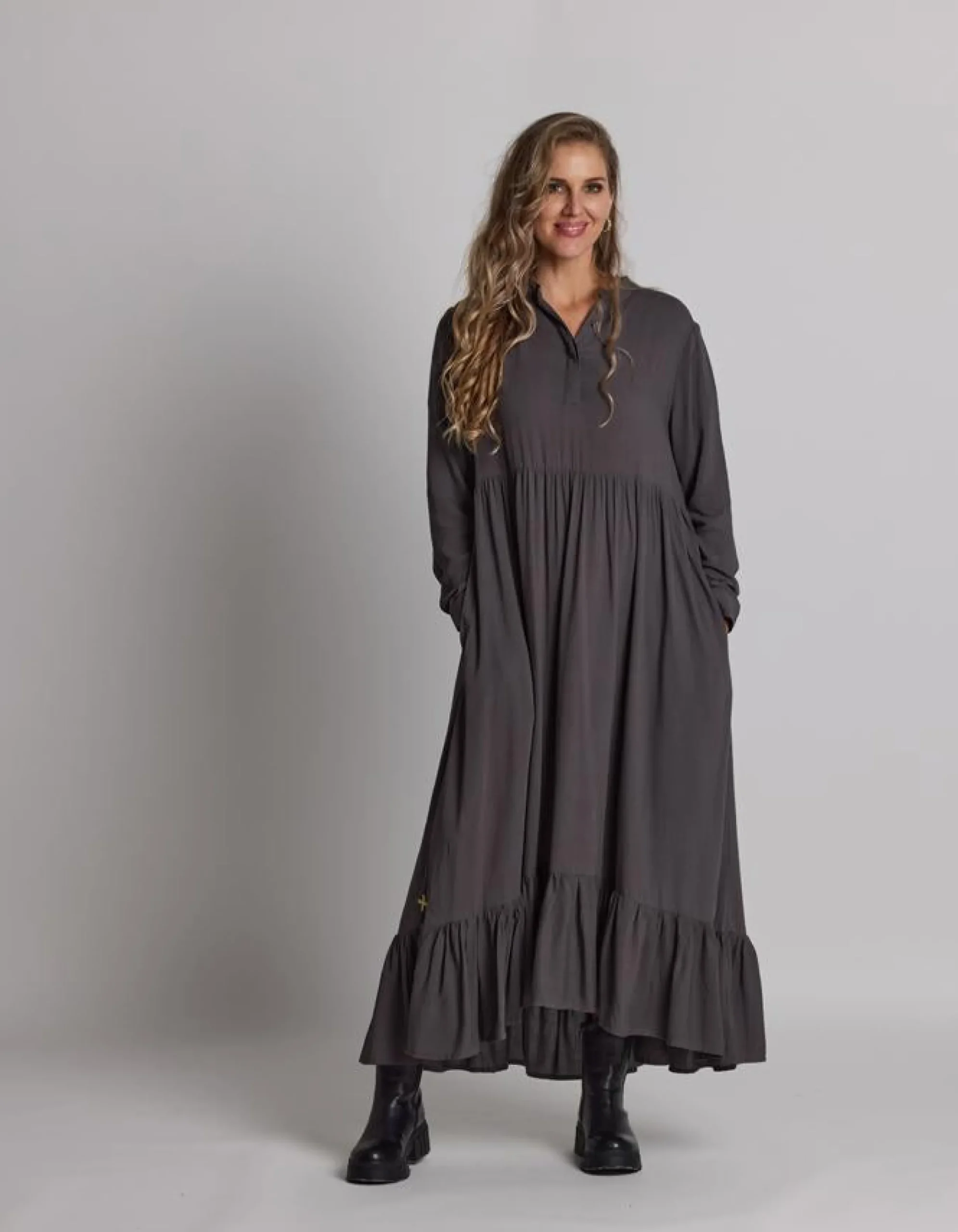 Greenwich Dress - Mushroom