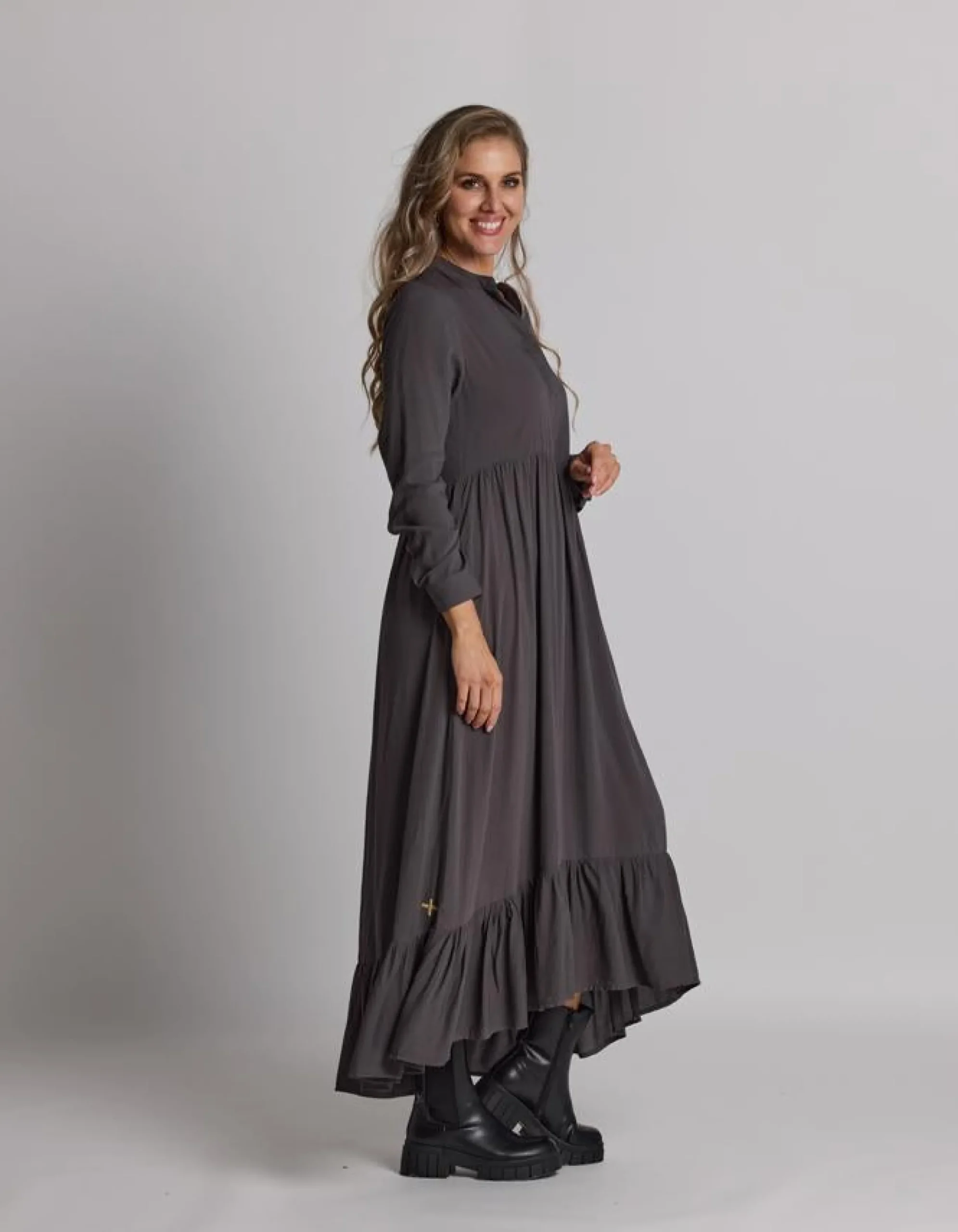 Greenwich Dress - Mushroom