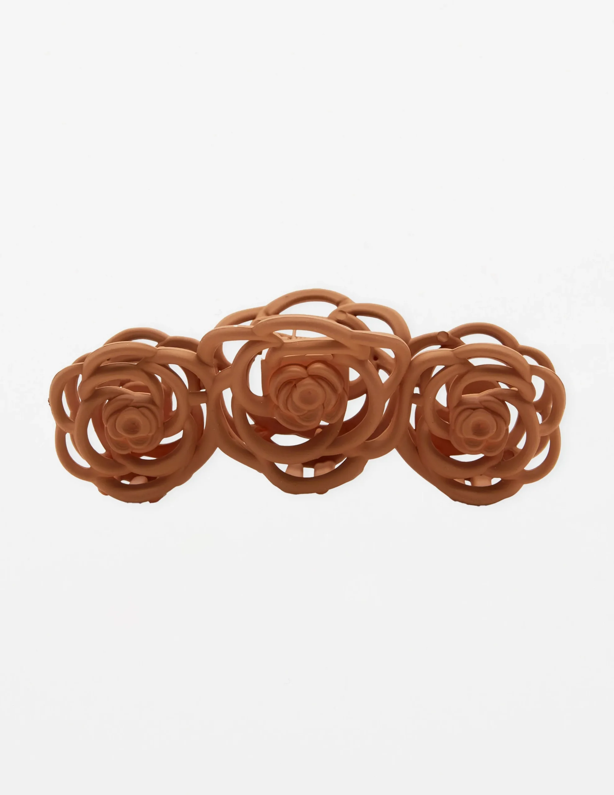 Hair Claw - Coffee Roses