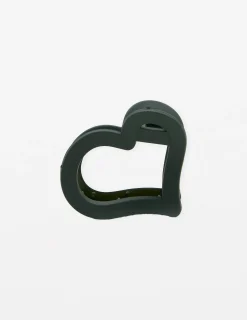 Hair Claw - Green Heart