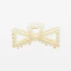 Hair Claw - Pearl Bow