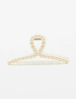 Hair Claw - Pearl Rounded