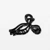 Hair Claw Bow - Black Dotty