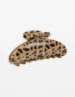 Hair Claw Cheetah - Tan and Black